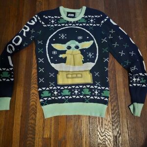 Star Wars Navy and Mint Crewneck Sweater